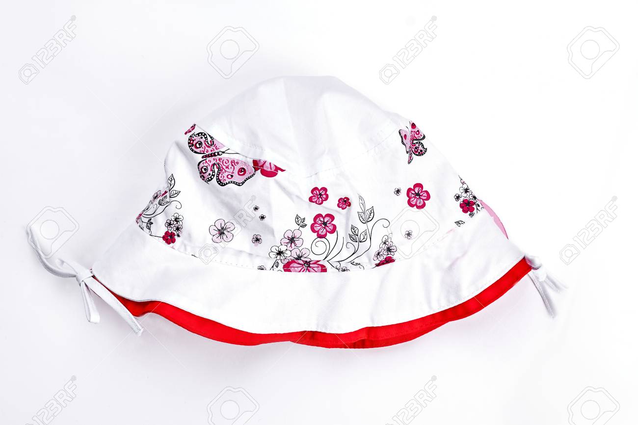 baby white summer hat