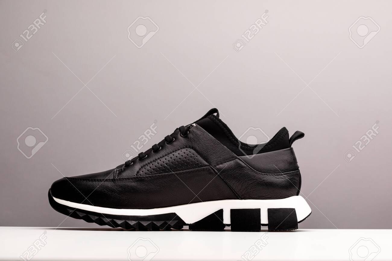 black unbranded trainers