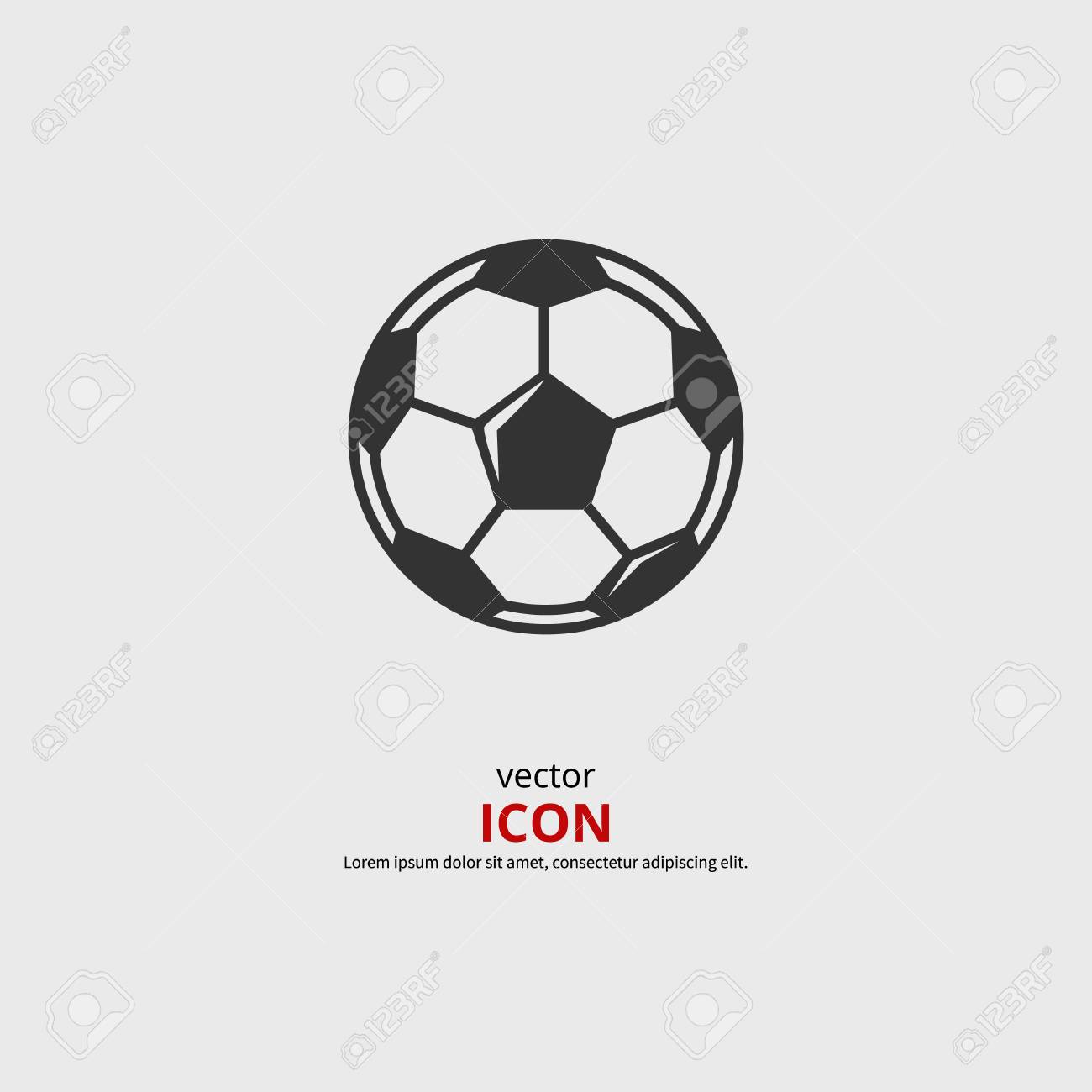 サッカー ボールのアイコン ベクトルの図 黒のシルエットのイラスト素材 ベクタ Image