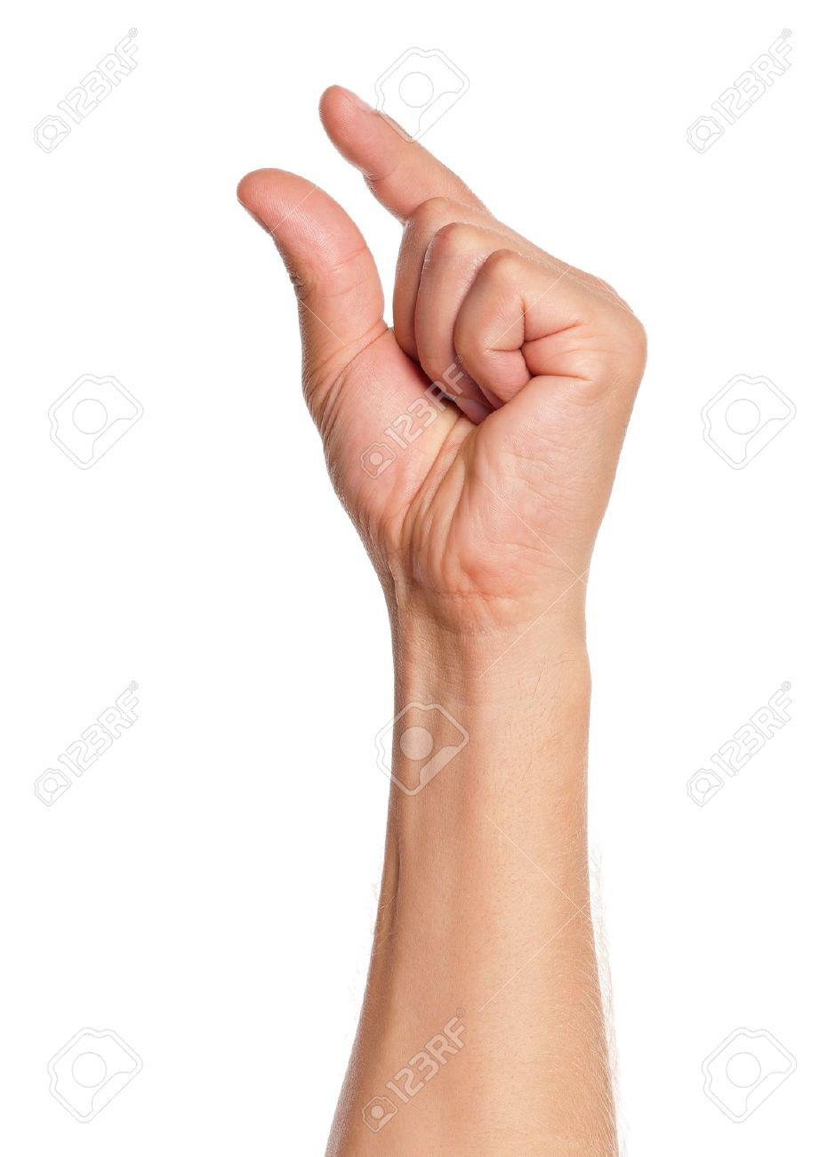 Man hand sign isolated on white background - 15597752 Man hand sign isolated on white background - 15597752