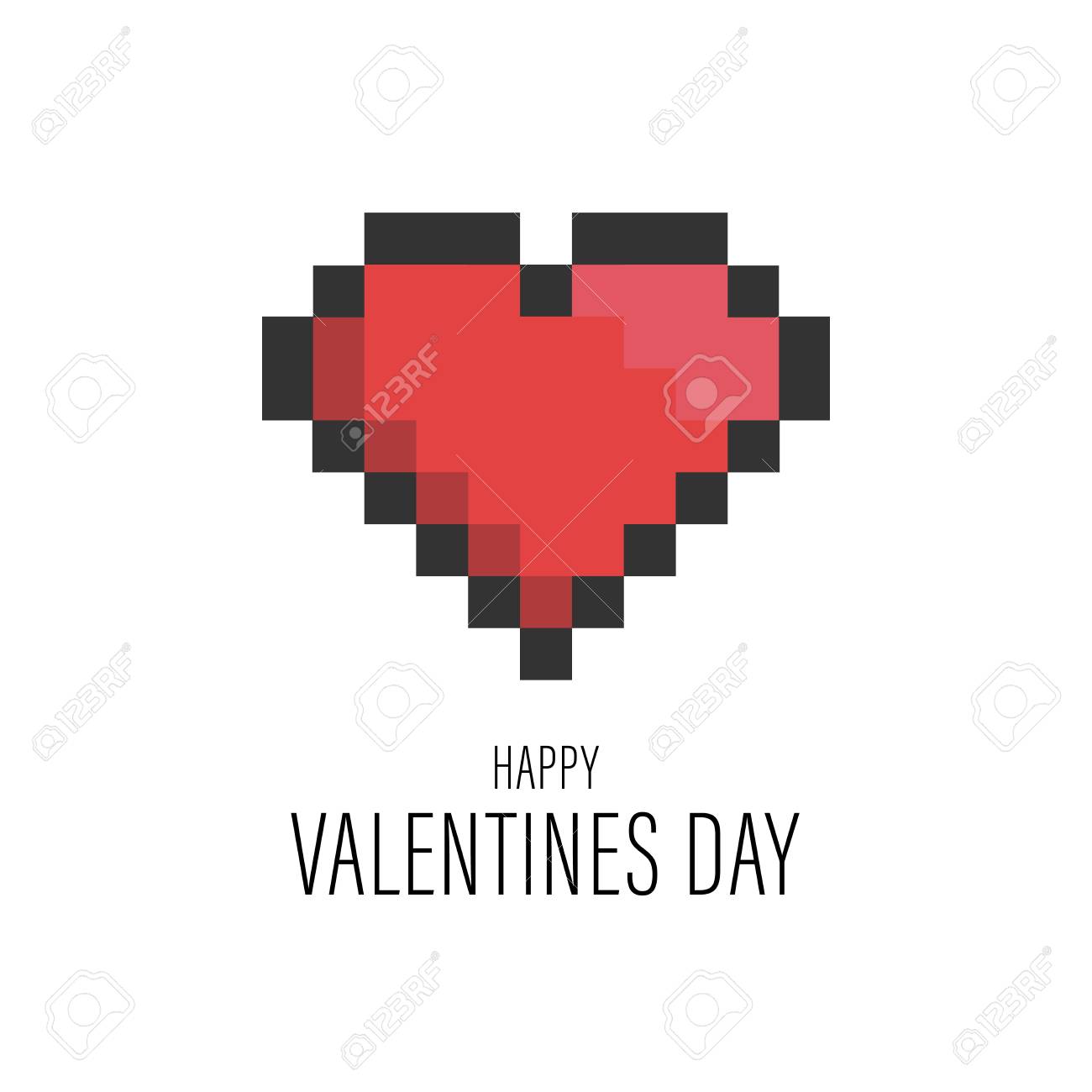Funny Valentines Day Greeting Card With Pixel Heart For Nerds, Gamers And IT Developers. Bold Text On White Background. For Couples Who Adore Video Games Royalty Free SVG, Cliparts, Vectors, And Stock Funny Valentines Day Greeting Card With Pixel Heart For Nerds, Gamers And IT Developers. Bold Text On White Background. For Couples Who Adore Video Games Royalty Free SVG, Cliparts, Vectors, And Stock