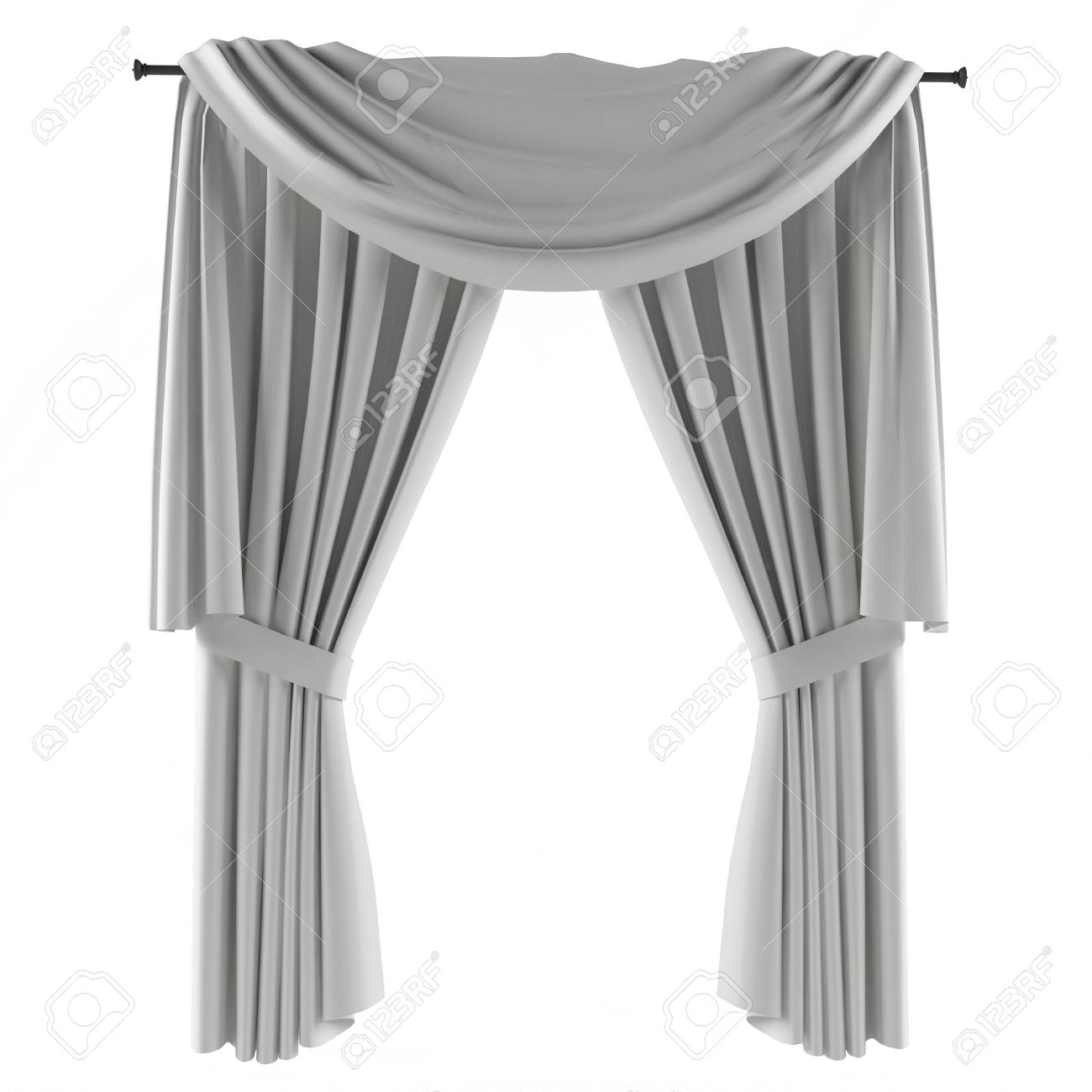 Rideau Gris Blanc Isolé Au Fond Blanc Banque D\'Images Et Photos ... Rideau Gris Blanc Isolé Au Fond Blanc Banque D\'Images Et Photos ...
