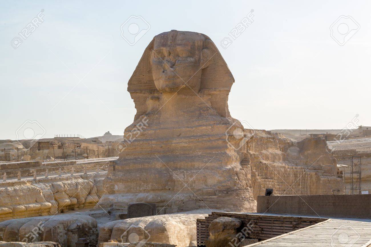 人気特価激安 Sphinx Of Giza In Egypt, A Mythical Creature Half Human And その他