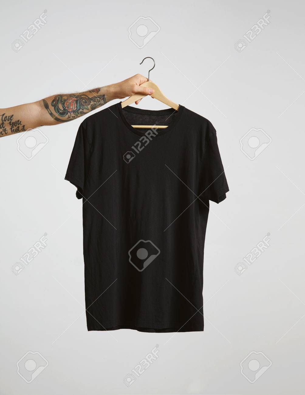 thin black t shirt