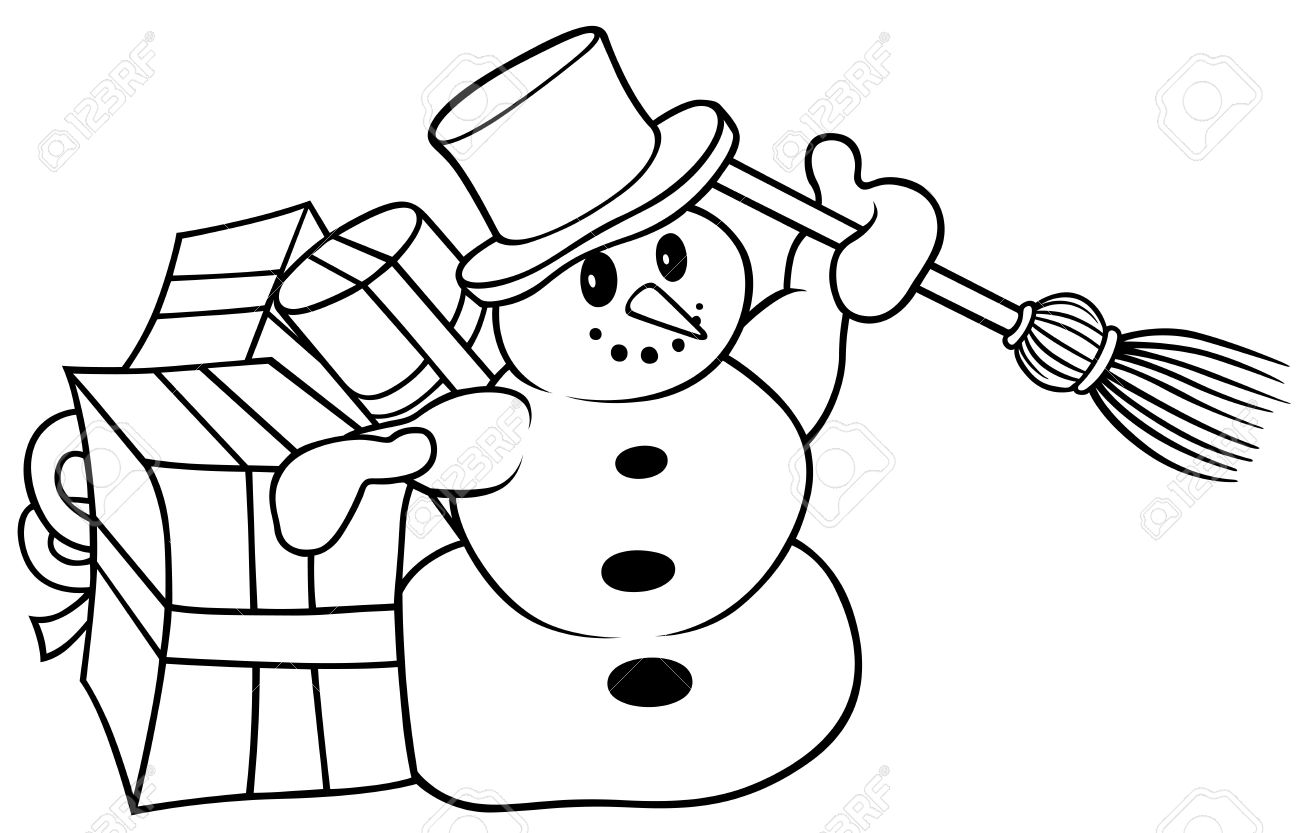 Weihnachten Clipart Schwarz Weiss Bilder19