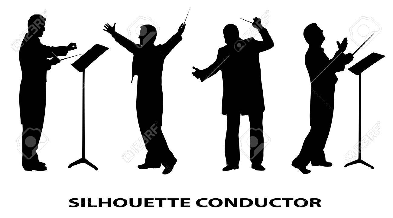 Silhouette Of Conductor Royalty Free SVG, Cliparts, Vectors, and Stock  Illustration. Image 18081956.