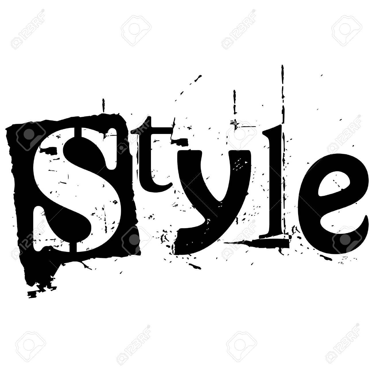 the word style written in grunge cutout style - 5227651 the word style written in grunge cutout style - 5227651