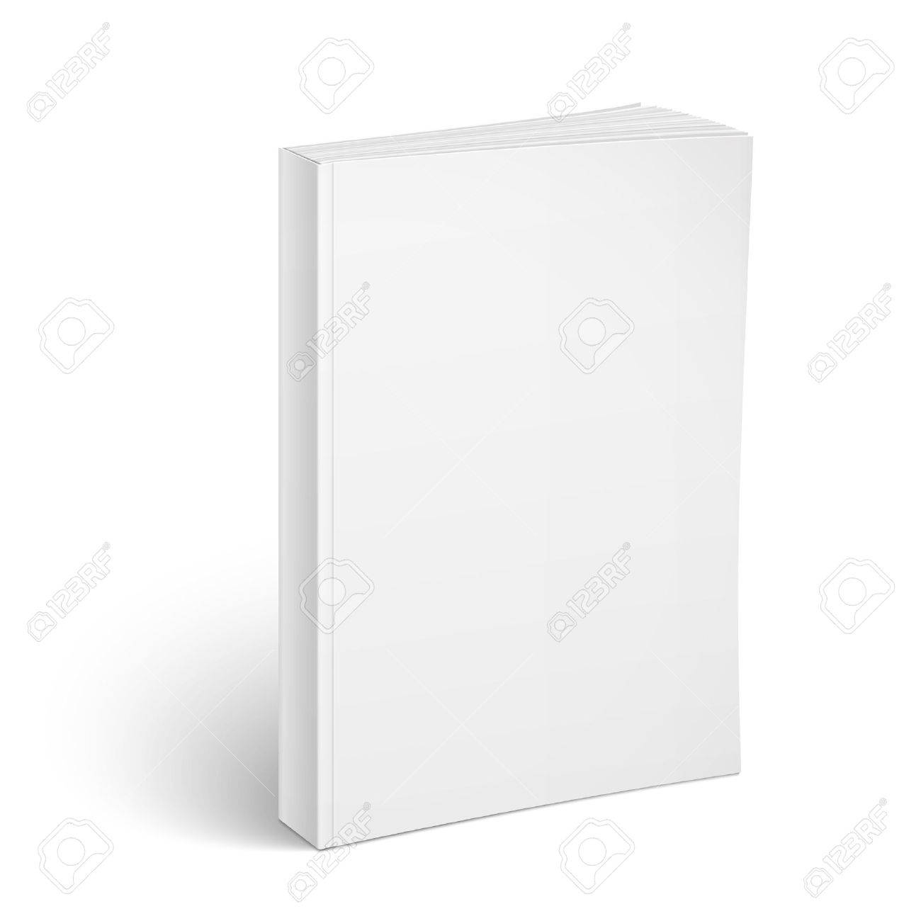 blank vertical softcover book template royalty free cliparts
