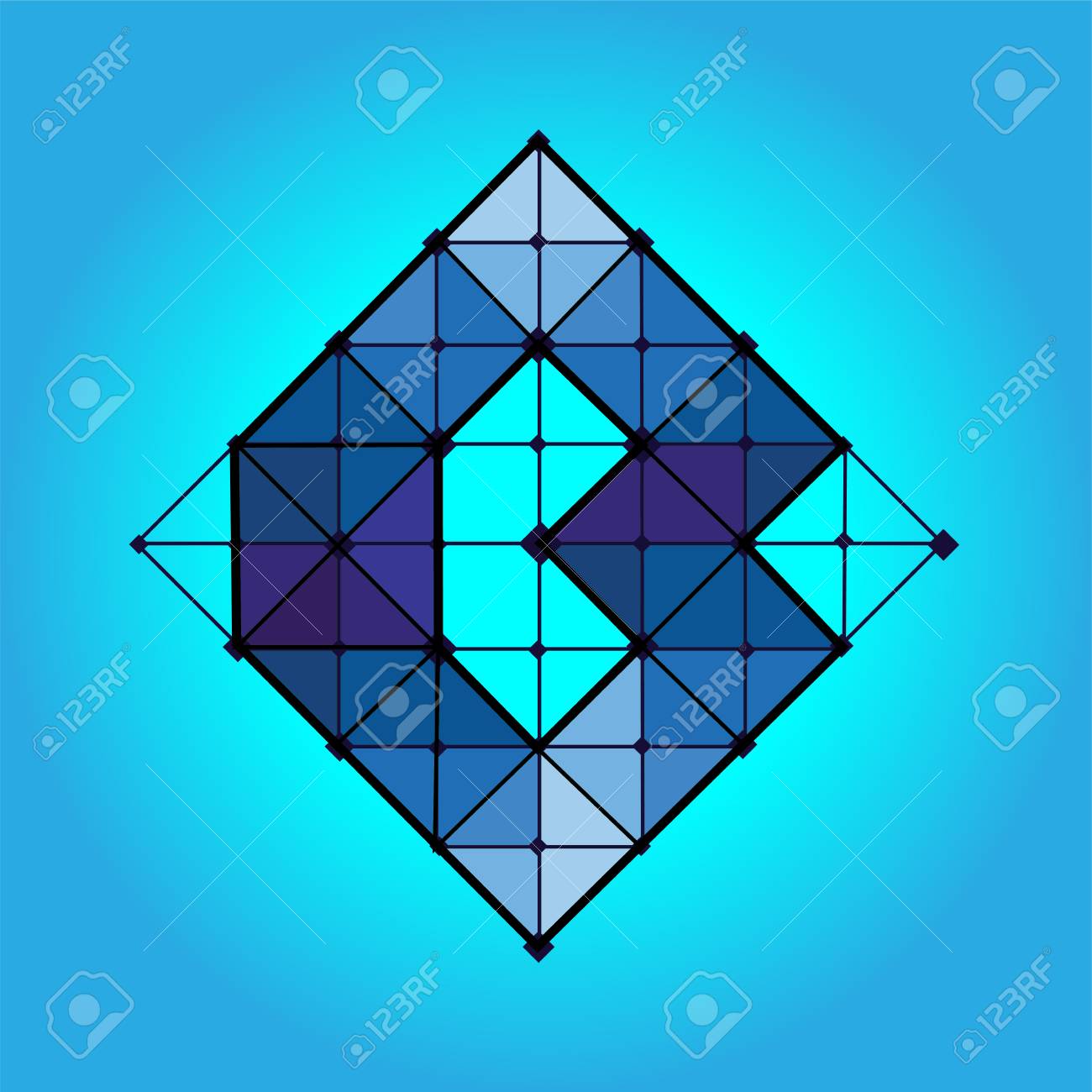 현대적인 선 십자 모양의 문자 B 다채로운 점 로고는 기술과 디지털 블록체인 비트코인 암호화폐 데이터 개념을 연결합니다. 로열티 무료  사진, 그림, 이미지 그리고 스톡포토그래피. Image 106173196