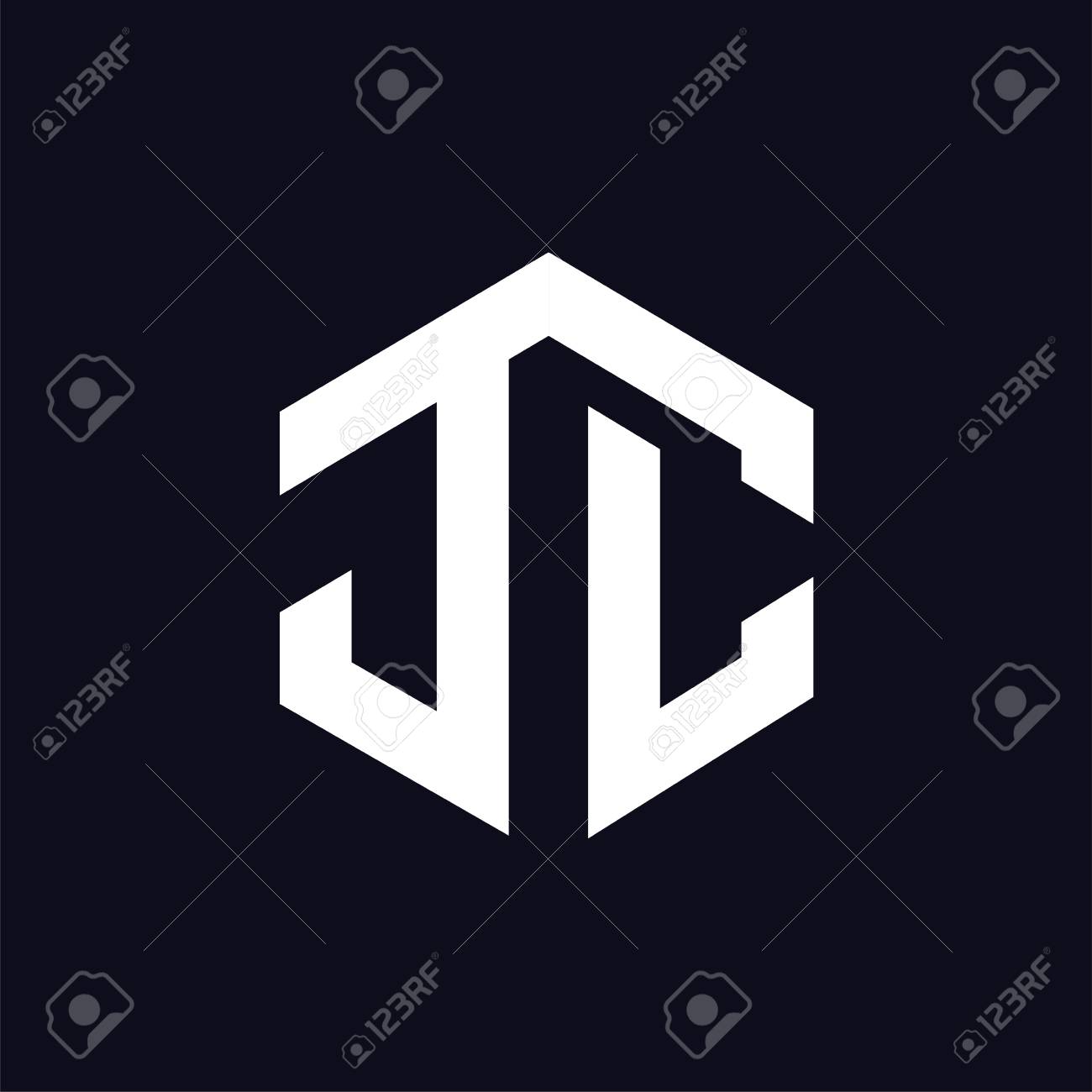 J C Initial letter hexagonal logo vector - 107106105 J C Initial letter hexagonal logo vector - 107106105