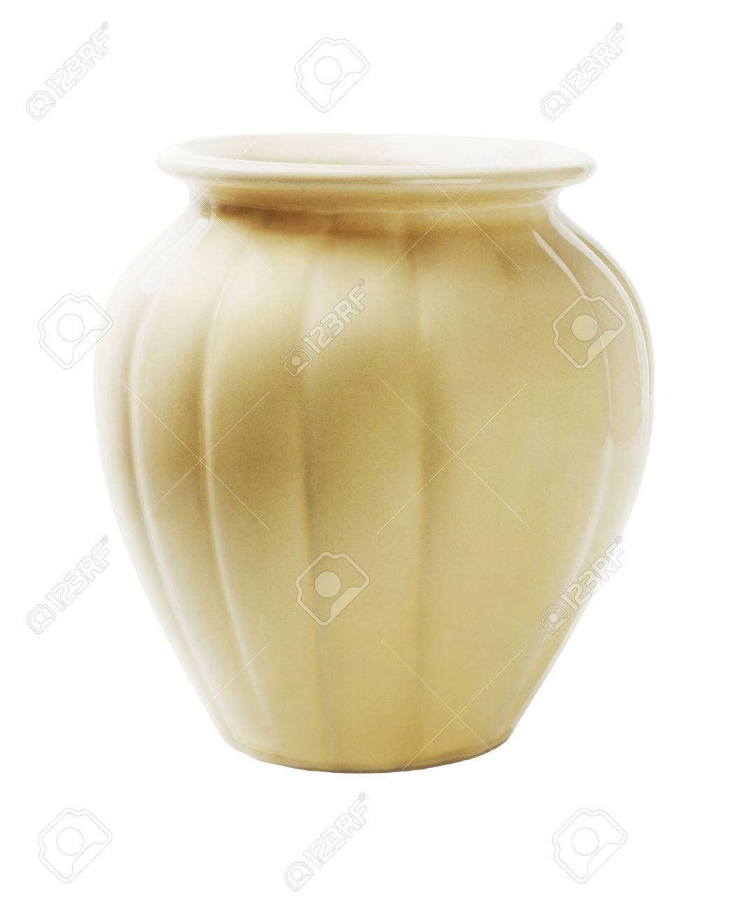 Empty Flower Vase On White Background Stock Photo Picture And