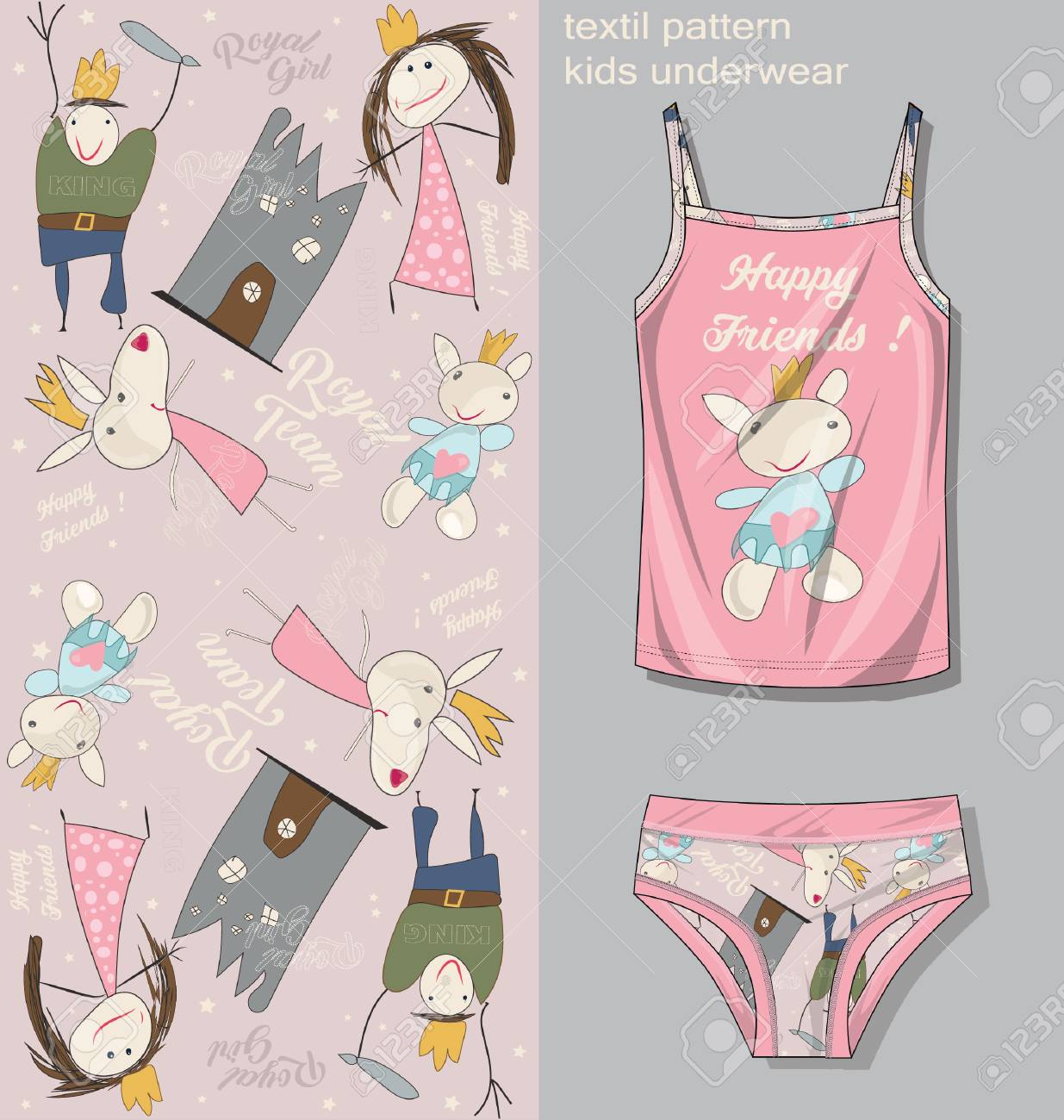 kids underwear template royalty free cliparts vectors and stock