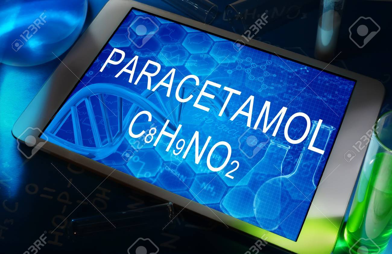 the formula chemical PARACETAMOL of