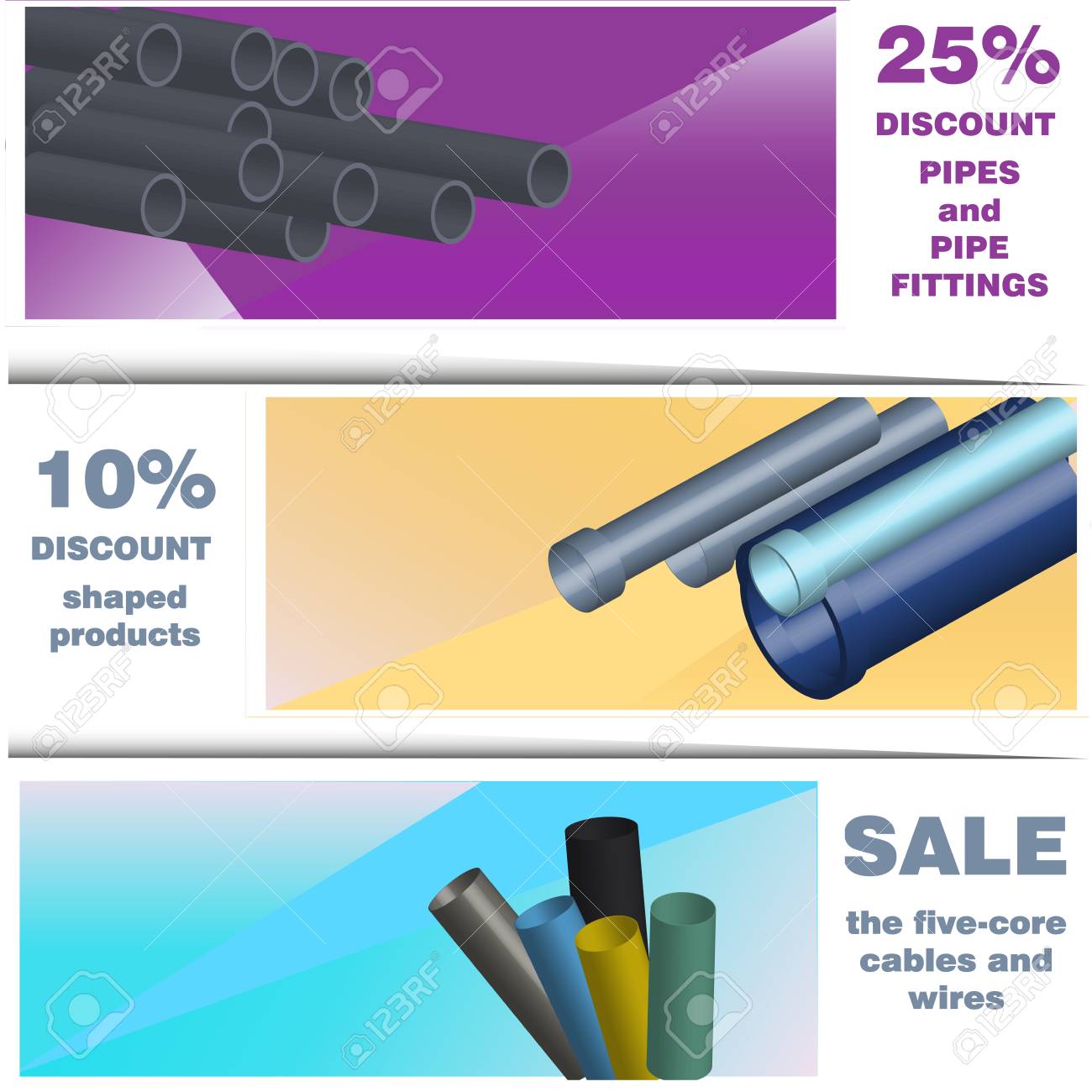 a vector leaflets sales and discounts on pipes cables wires discount leaflets