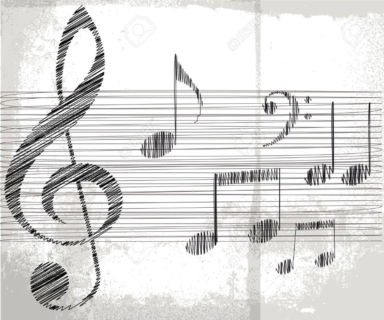 Music Notes Icon In Doodle Sketch Lines Musical Sheets Sign Crotchets  Quaver Royalty Free SVG Cliparts Vectors And Stock Illustration Image  72741981