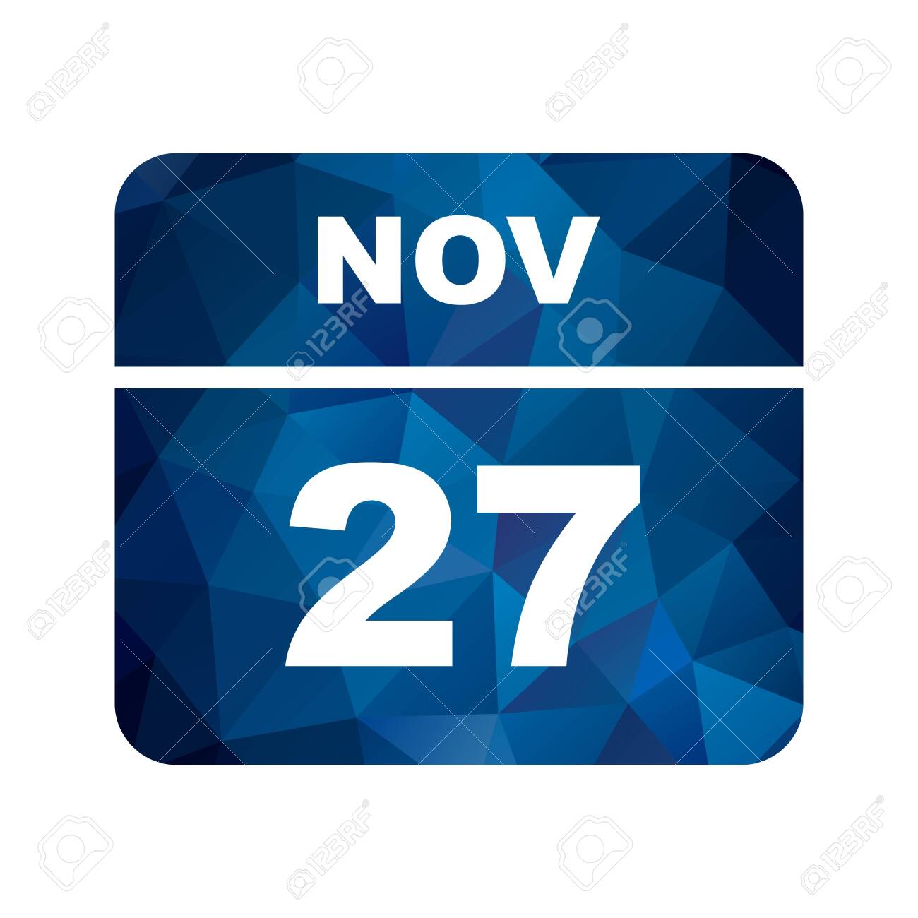 November 27th Date On A Single Day Calendar Royalty Free SVG, Cliparts, Vectors, and Stock Illustration. Image 124432831.