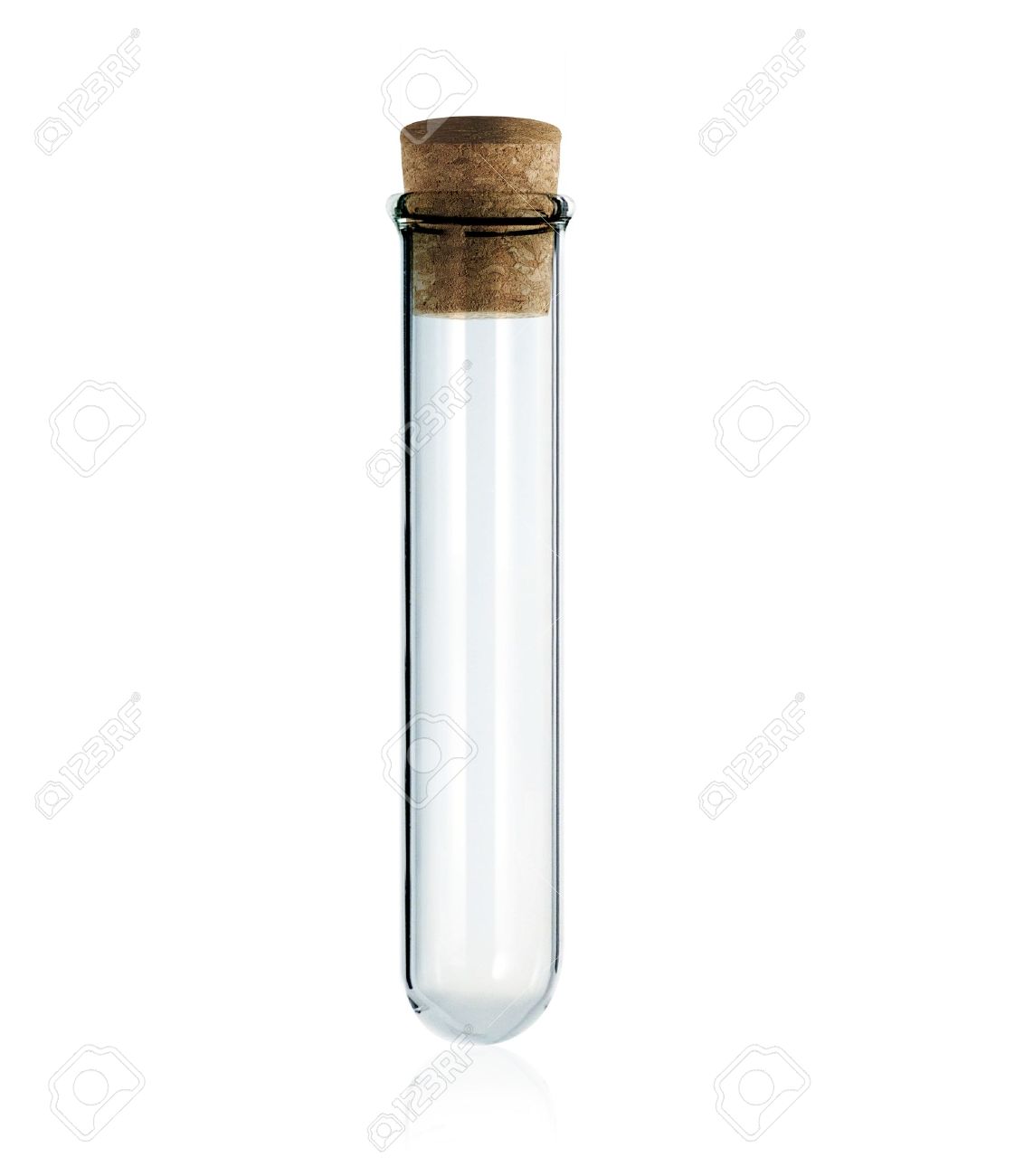 Empty Laboratory Test Tube With Cork Isolated On White Background Stock Photo Picture And Royalty Free Image Image 15786988