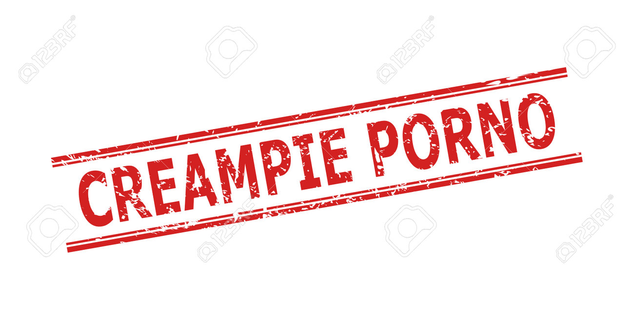 Red CREAMPIE PORNO Seal On A White Background. Flat Vector Scratched Seal  Stamp With CREAMPIE PORNO Caption Between Double Parallel Lines. Imprint  With Scratched Style. Клипарты, SVG, векторы, и Набор Иллюстраций Без
