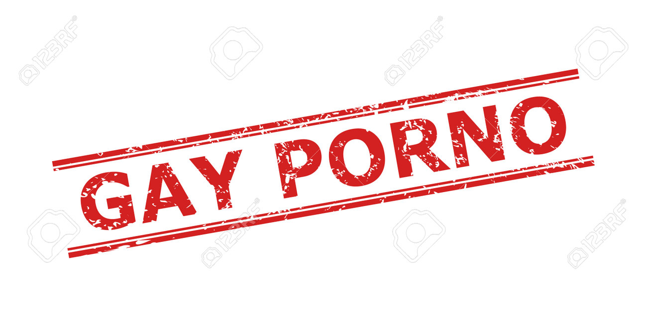 Sello Rojo PORNO GAY Sobre Un Fondo Blanco. Sello De Grunge Vectorial Plano  Con Título GAY PORNO Entre Líneas Paralelas Dobles. Marca De Agua Con  Estilo Grunge. Ilustraciones svg, vectoriales, clip art