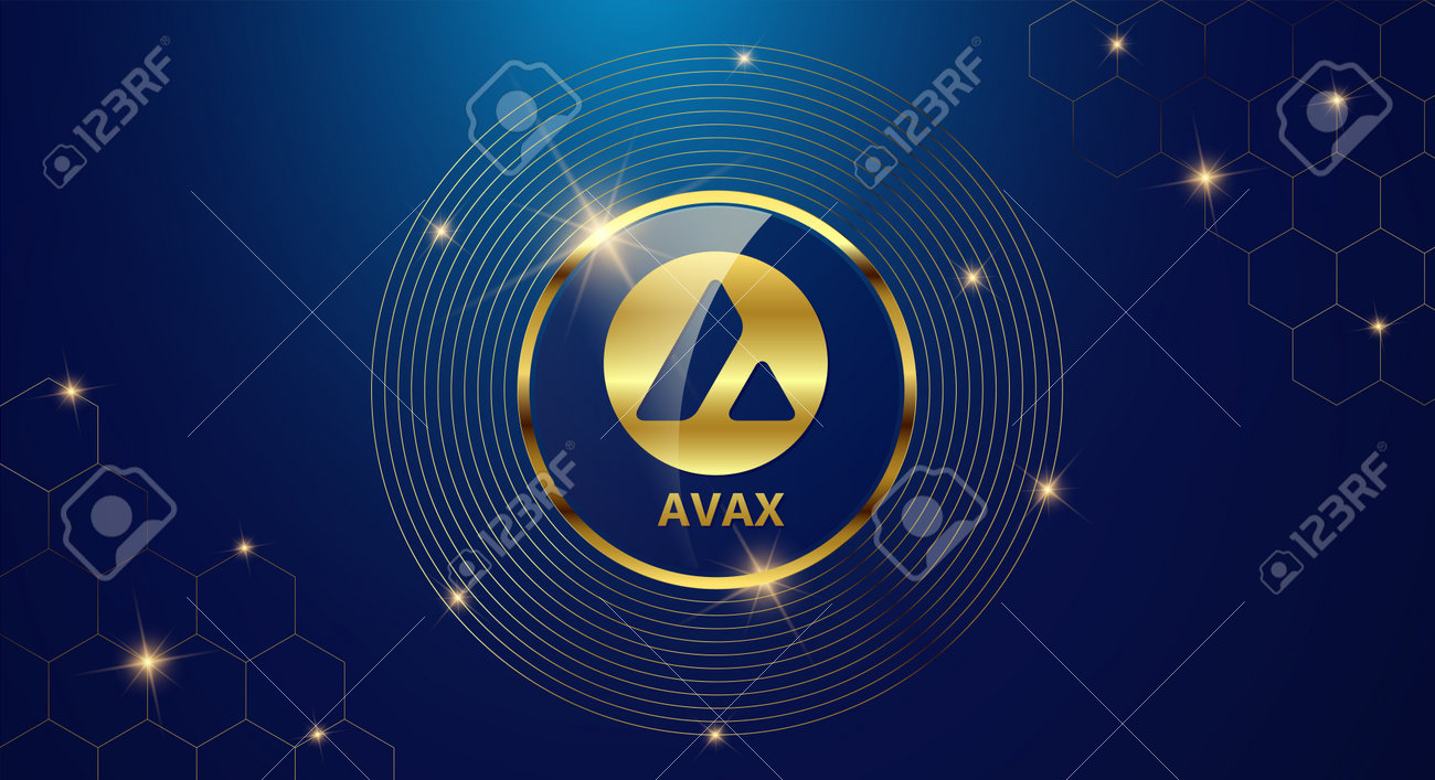 Token Cryptocurrency Avalanche ( AVAX ), Gold Coin Symbol In Shiny Gold  Circle. Stock Photo, Picture and Royalty Free Image. Image 179156503.