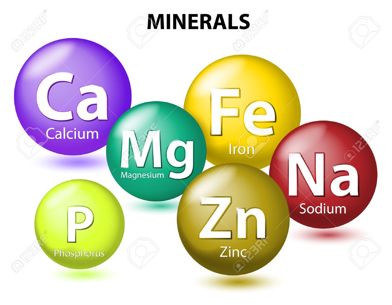 Essential Chemical Minerals Or Dietary Element Mineral Nutrients Royalty Free Cliparts Vectors And Stock Illustration Image 36828142