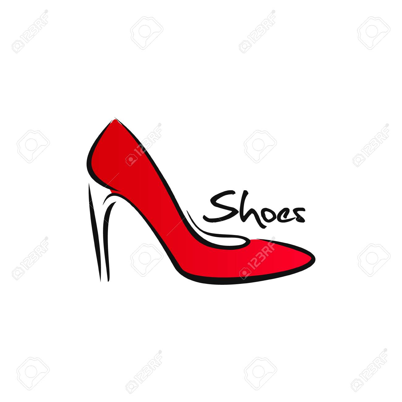 female shoes vector