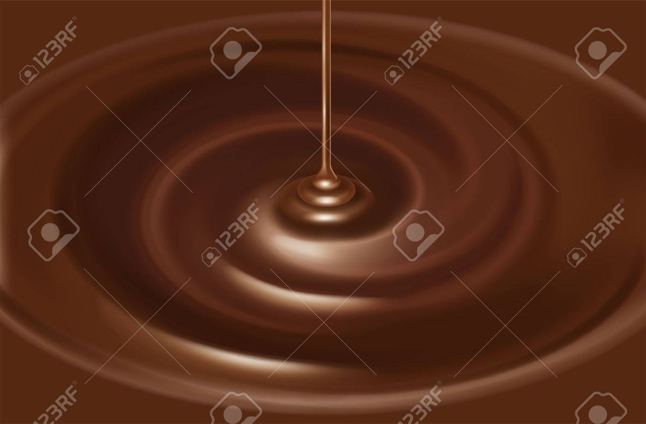 チョコレート ソースのイラスト 液体 の写真素材 画像素材 Image