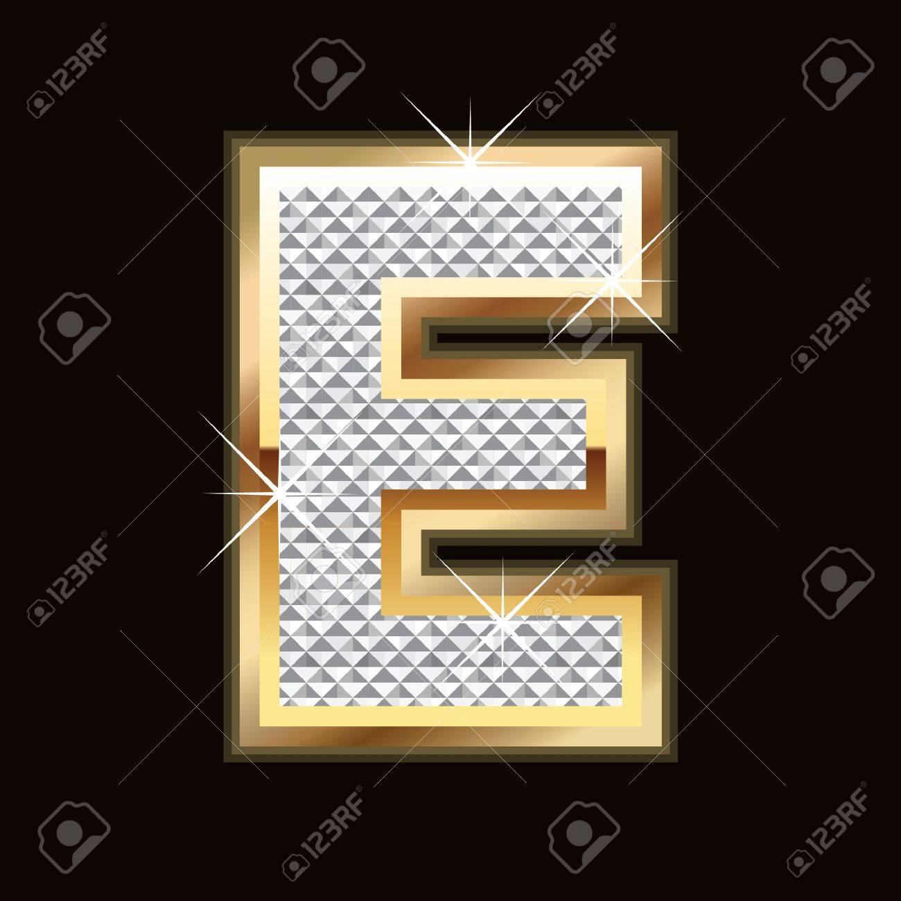 E Letter Bling Royalty Free SVG, Cliparts, Vectors, And Stock Illustration.  Image 9757950.