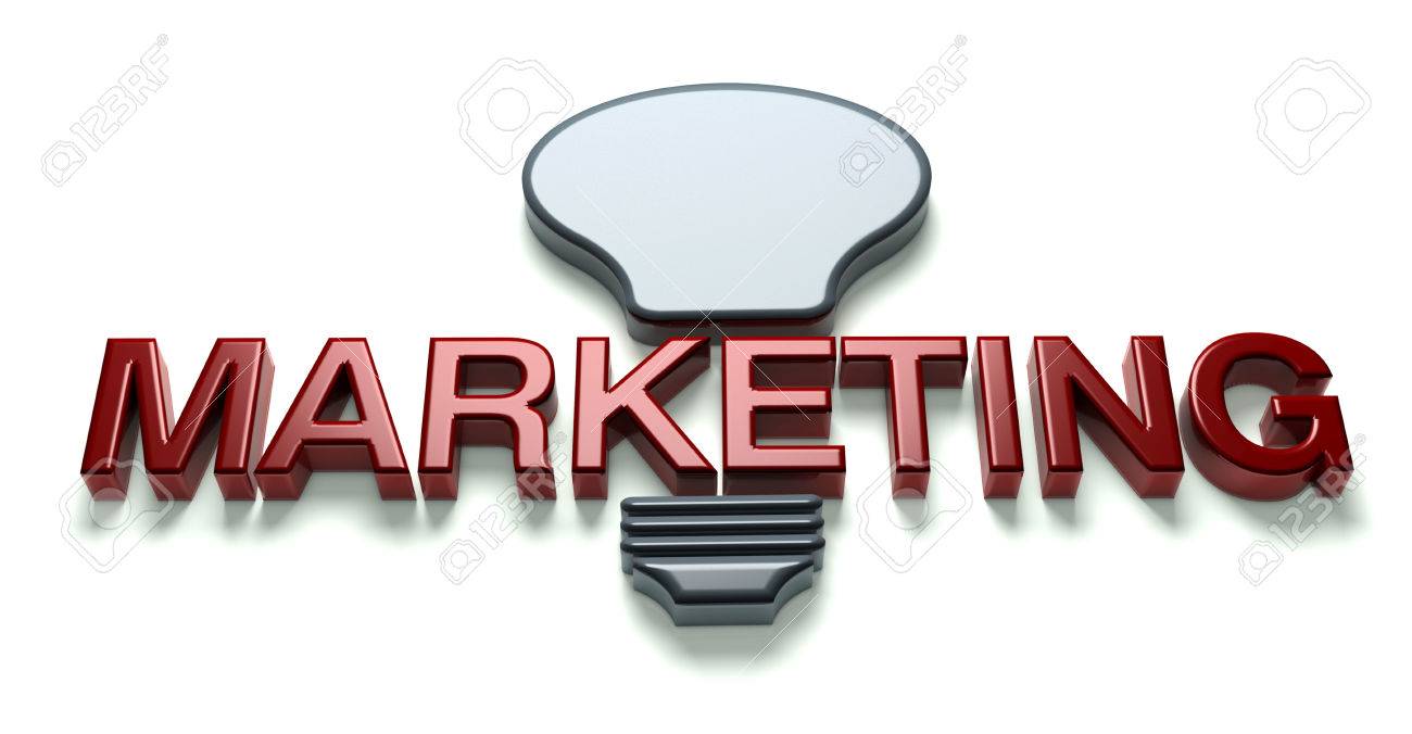 3d marketing idea word with bulb stock photo picture and royalty idea word