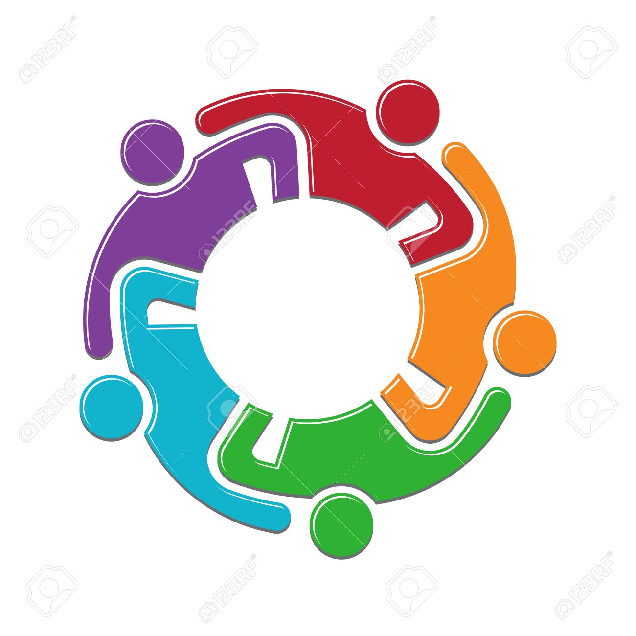 Teamwork Group Persons In Reunion Logo Design Royalty Free Cliparts Vectors And Stock Illustration Image 47724736