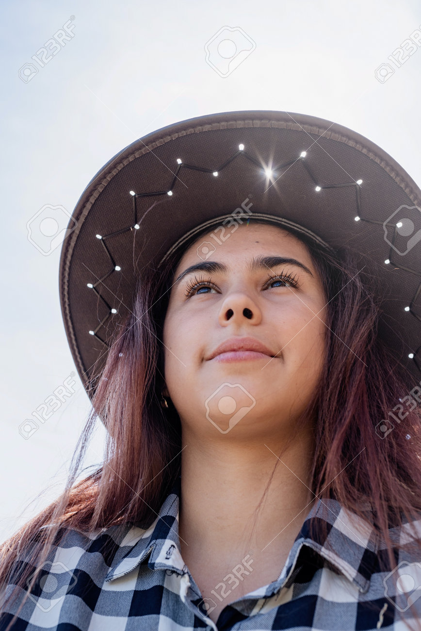 Chapéu xadrez de cowboy