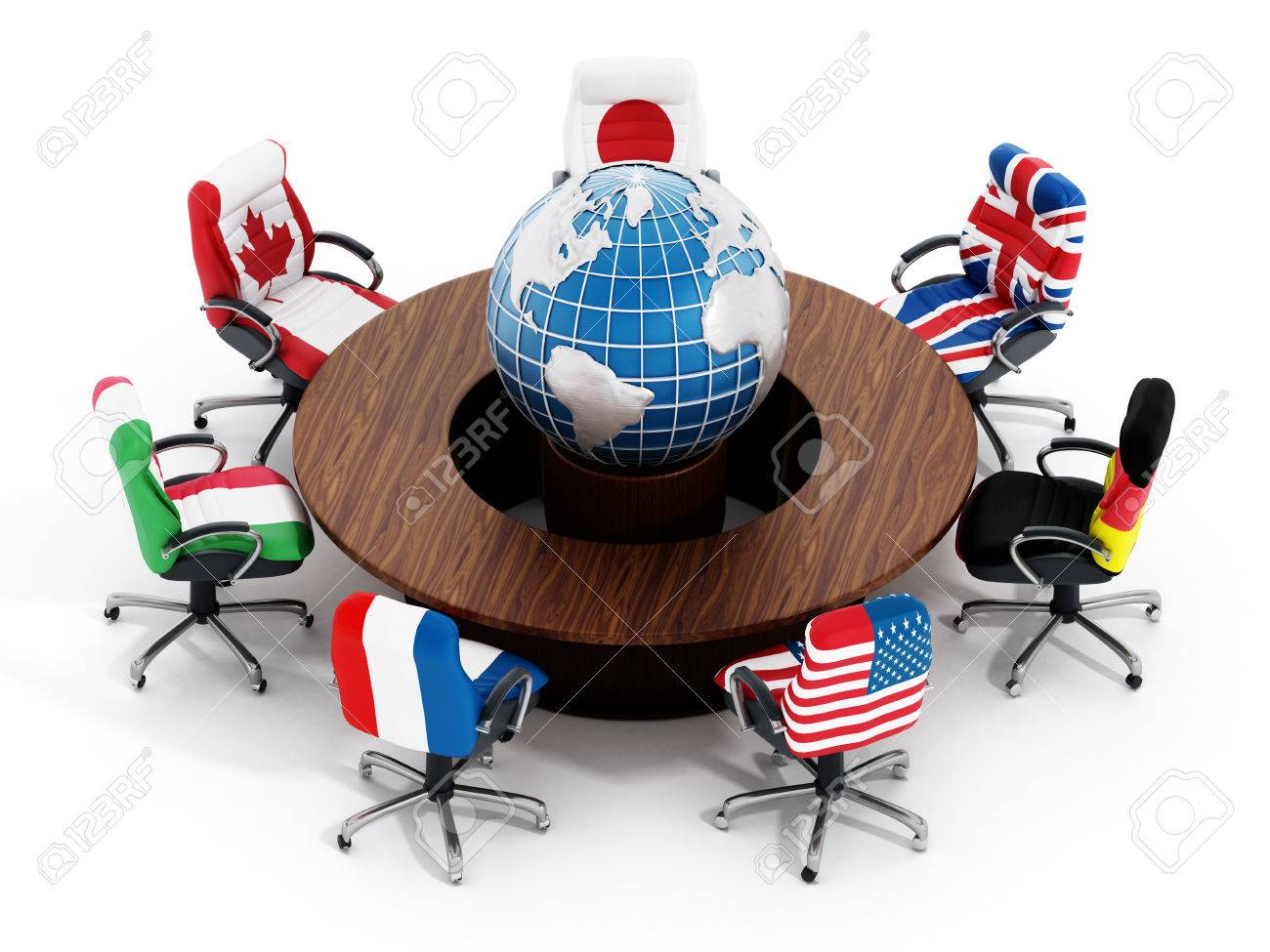 globe office chairs g7 country flags on office chairs around table wth globe isolated white background stock photo country flags on office chairs around table wth globe isolated globe office chairs g7 country flags on office chairs around table wth globe isolated white background stock photo country flags on office chairs around table wth globe isolated