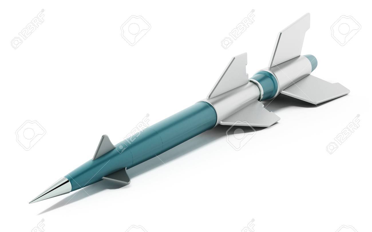 Missile Isolated On White Background 3d Illustration Stock Photo Picture And Royalty Free Image Image