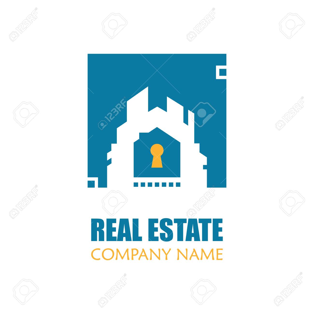 modern real estate logo template vector illustration creative