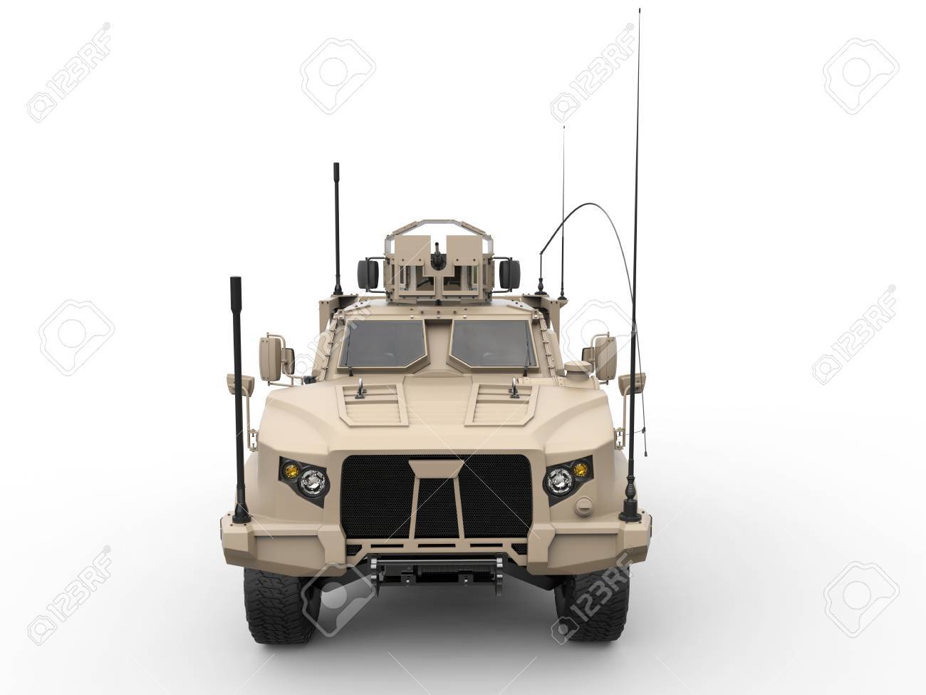 戦闘軍事軽自動車 正面図 の写真素材 画像素材 Image