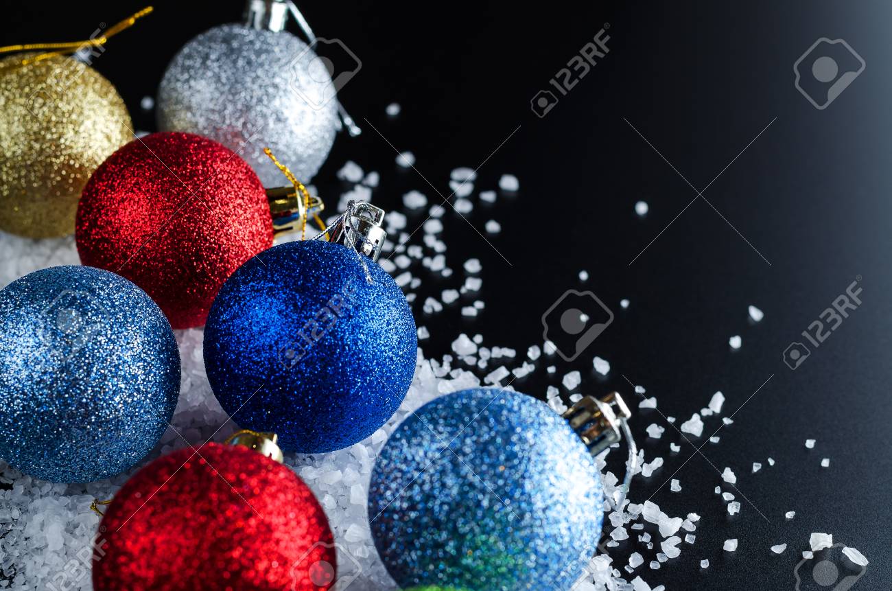 Christmas Background Theme Multi Colored Christmas Balls Red Blue Green Christmas Background Theme Multi Colored Christmas Balls Red Blue Green