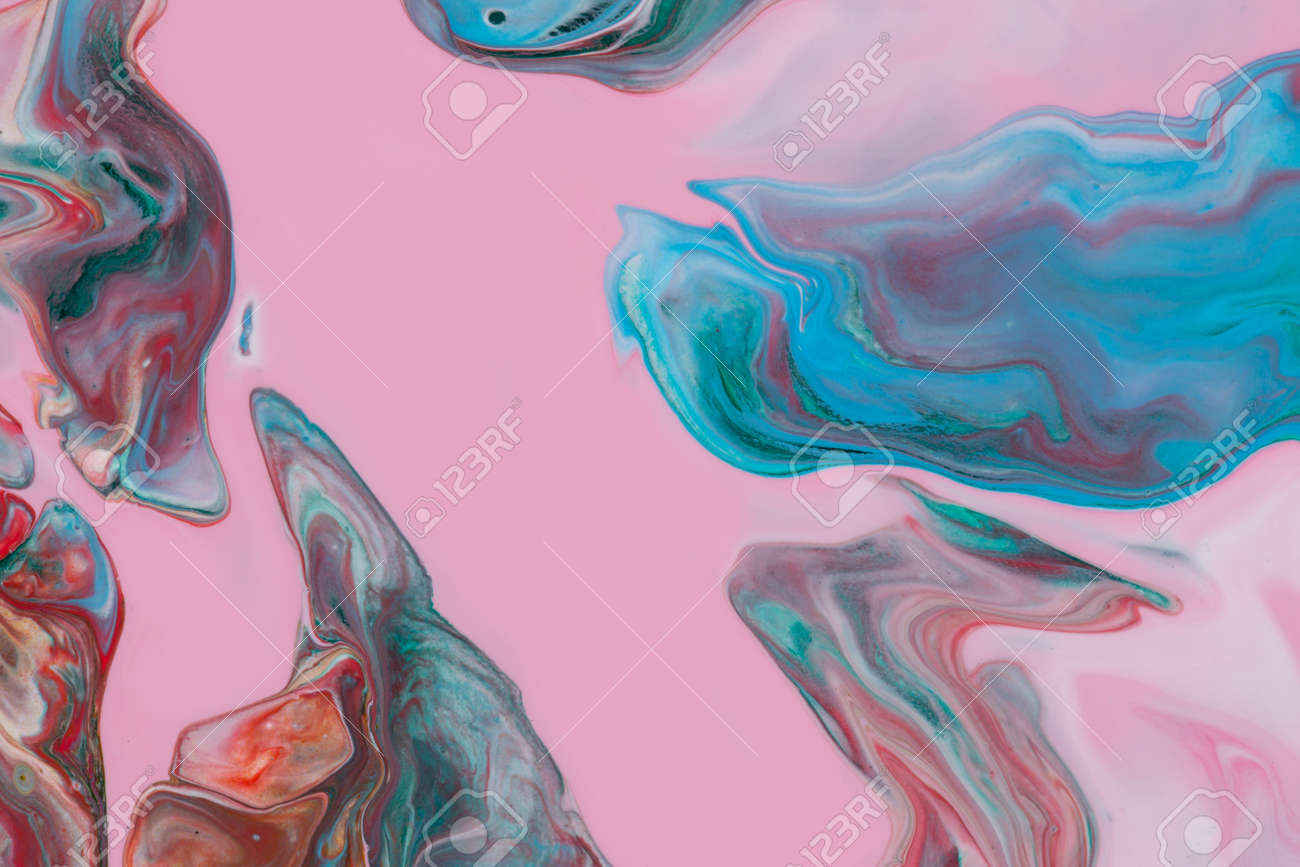 抽象アクリル画 赤とピンクのグラデーション abstract-fluid-art-background-