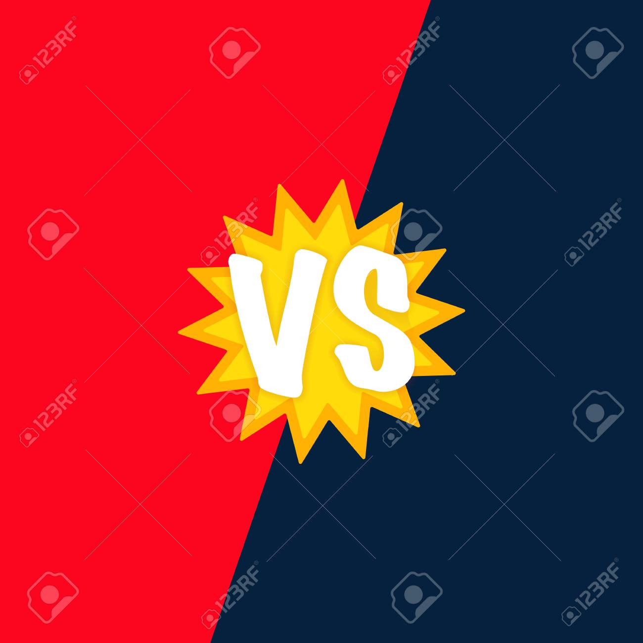 versus vs letters fight backgrounds in flat comics style design letters backgrounds