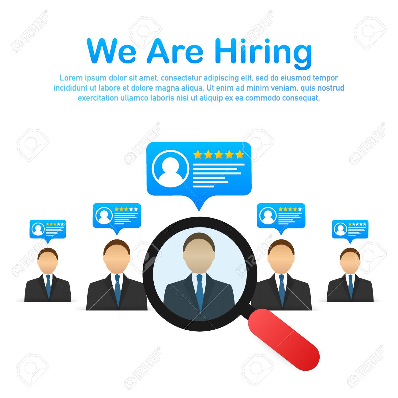 we are hiring recruitment concept hire workers choice employers resume for hire