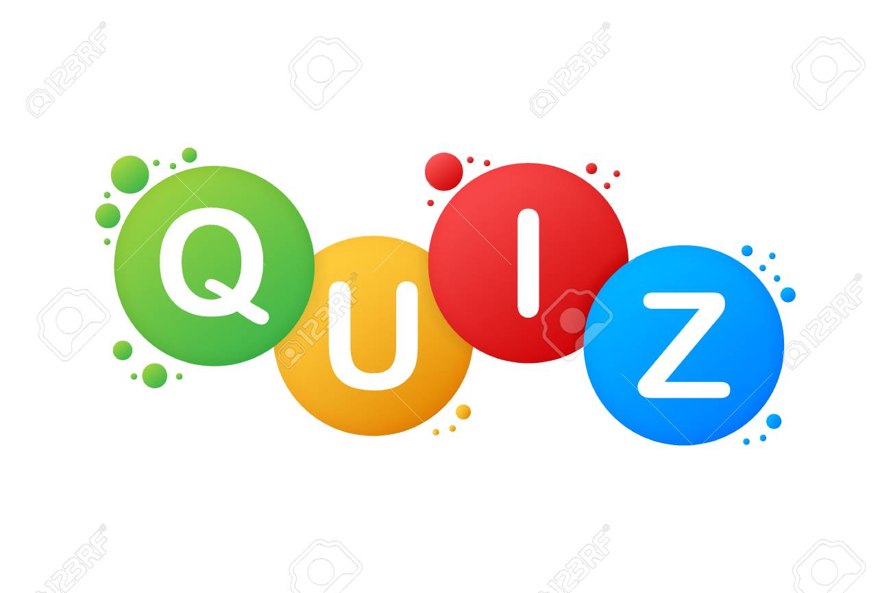 Quiz Logo With Speech Bubble Symbols, Concept Of Questionnaire ...