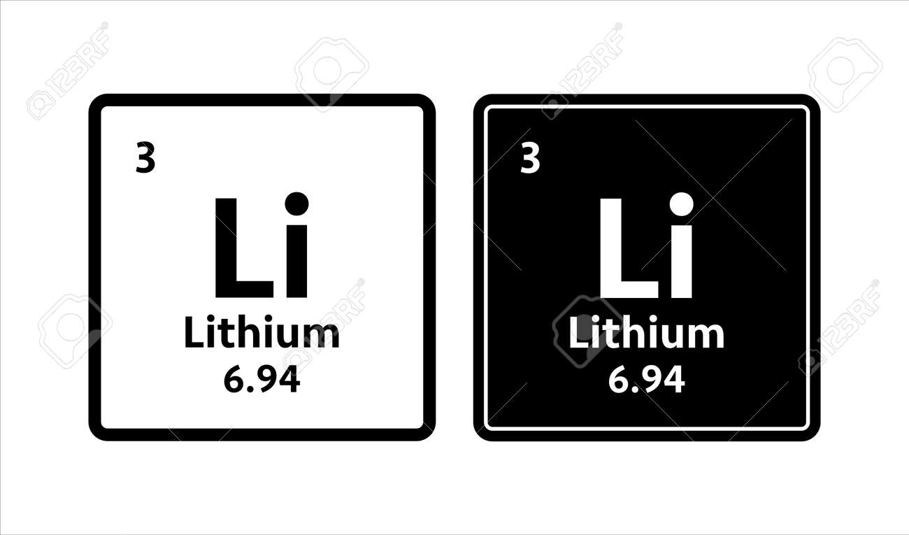 리튬 기호. 주기율표의 화학 원소. 벡터 주식 그림입니다. 로열티 무료 사진, 그림, 이미지 그리고 스톡포토그래피. Image  176969111