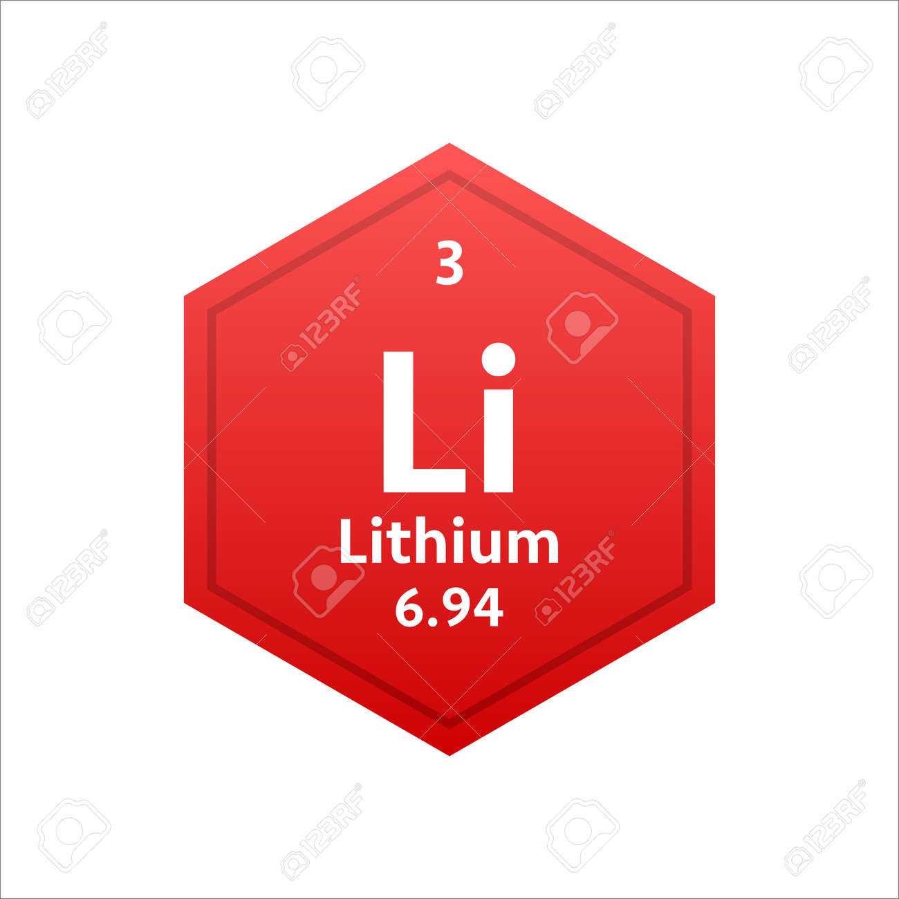 리튬 기호. 주기율표의 화학 원소. 벡터 주식 그림입니다. 로열티 무료 사진, 그림, 이미지 그리고 스톡포토그래피. Image  176969235