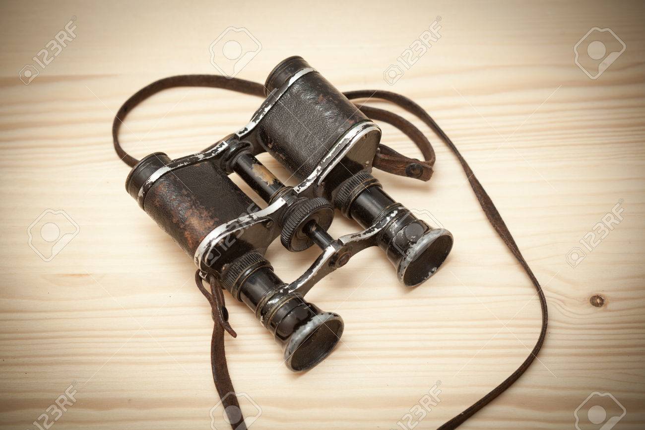 vintage military binoculars