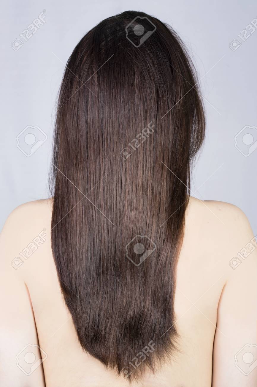 ストレート茶髪のショット の写真素材 画像素材 Image