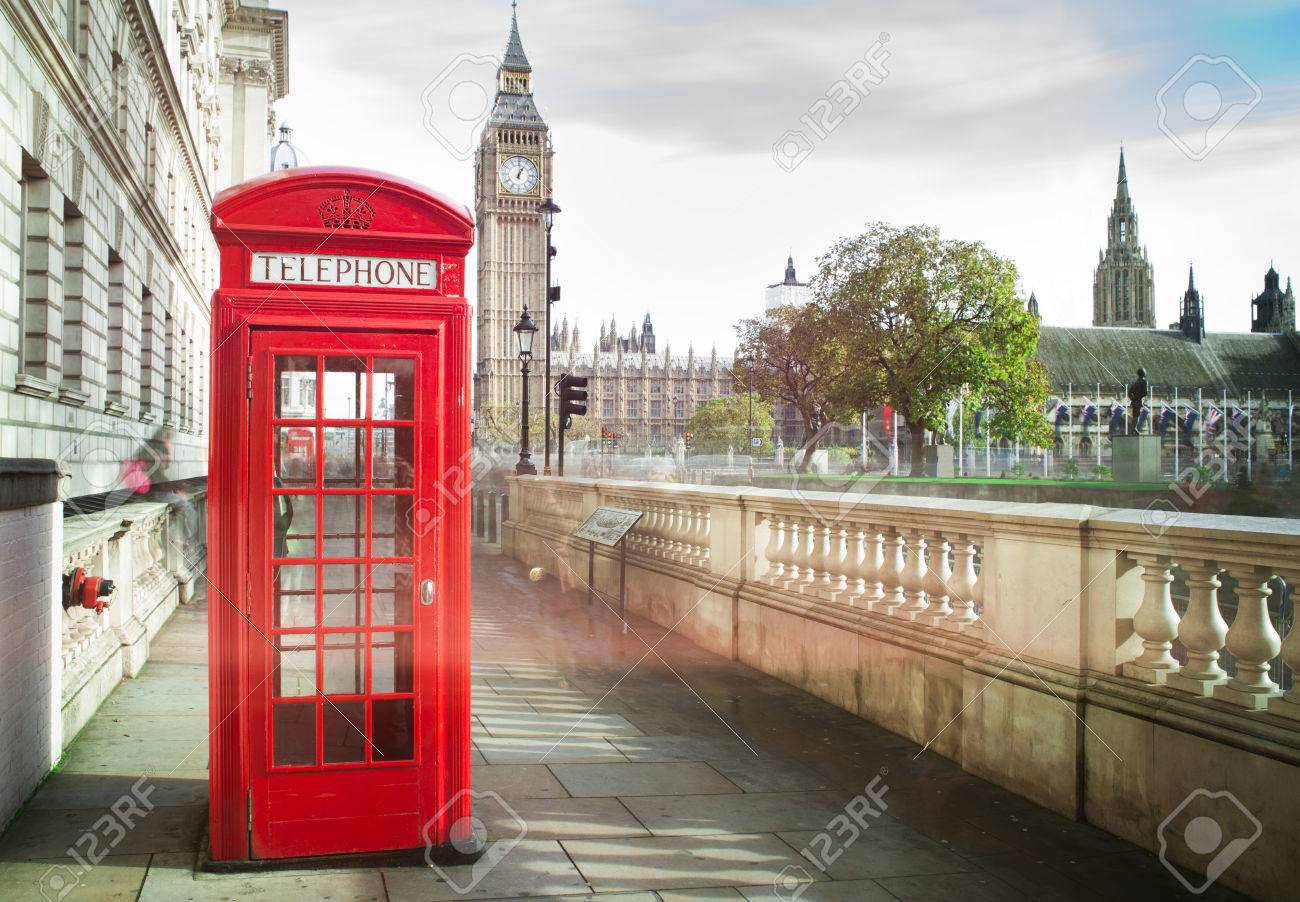 Big Ben And Red Phone Cabine In London Stock Photo Picture And Royalty Free Image Image