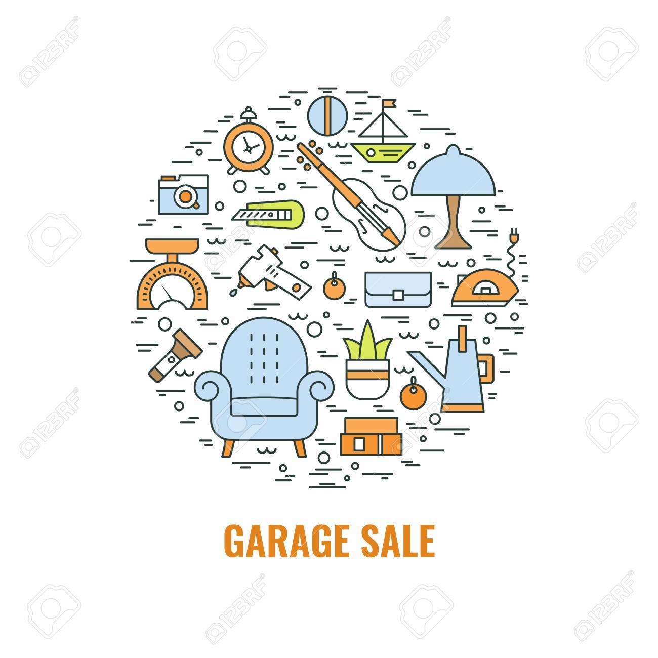 Garage sale sign. Template for poster, banner, flyer.
Yard sale flyer template. Vector line style illustration. - 85986118 Garage sale sign. Template for poster, banner, flyer.
Yard sale flyer template. Vector line style illustration. - 85986118