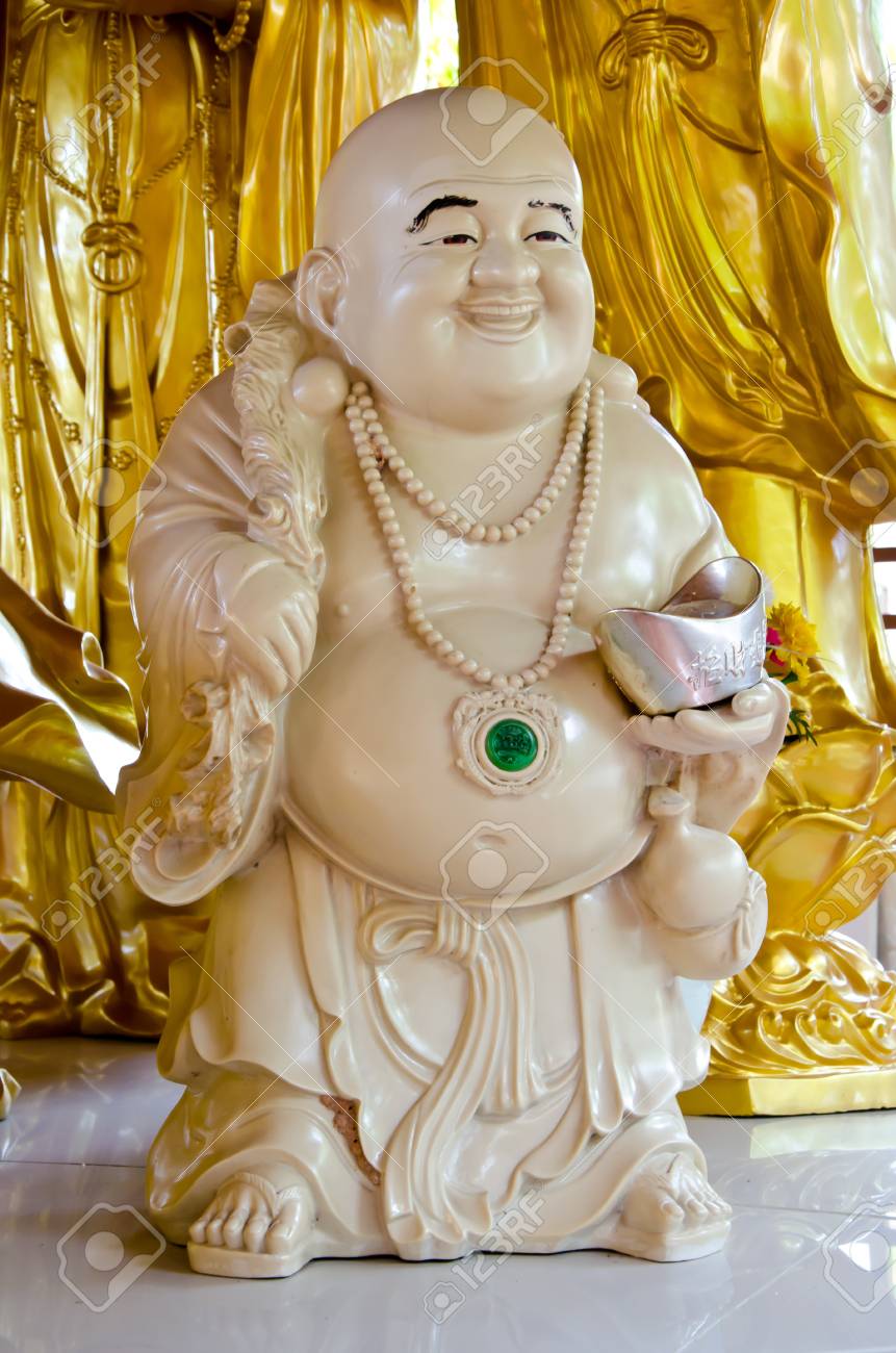 木製レリーフアート 笑顔の仏像