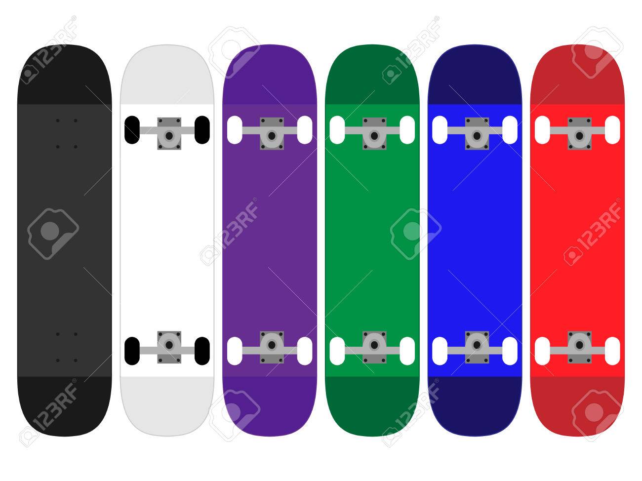 different skateboards