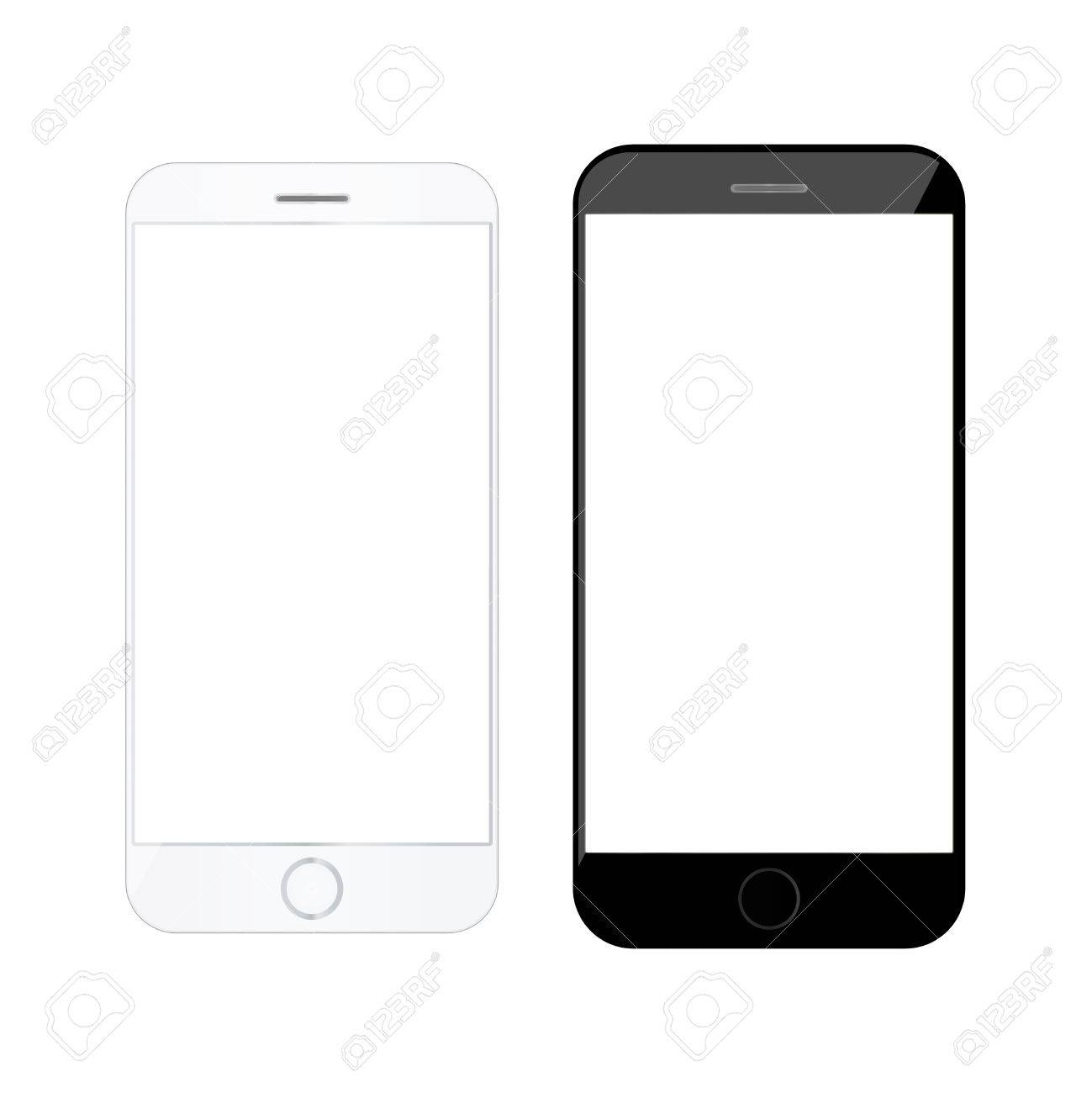realistic smartphone modern mobile phone blank cellphone telephone template phone