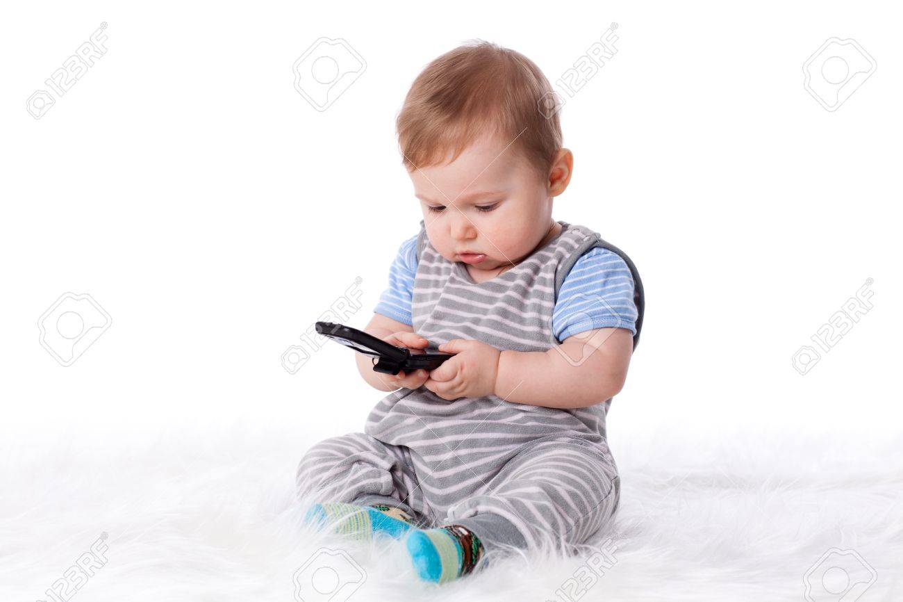 baby with mobile
